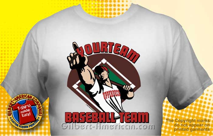 Baseball Team T-Shirt Design Ideas :: School Spirit, FREE Shipping.