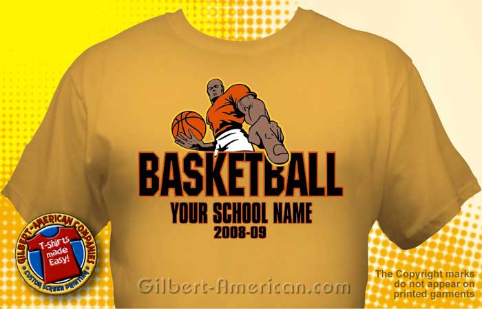 Basketball Team T-Shirt Design Ideas :: School Spirit, FREE Shipping.