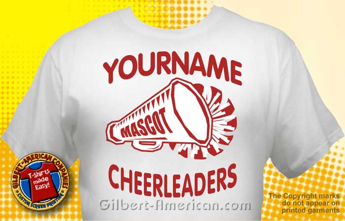 Cheerleading Team T-Shirt Design Ideas :: School Spirit, FREE Shipping.