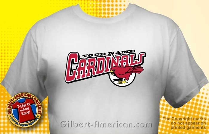 Cardinal Mascot T-Shirt Design Ideas :: School Spirit, FREE Shipping.