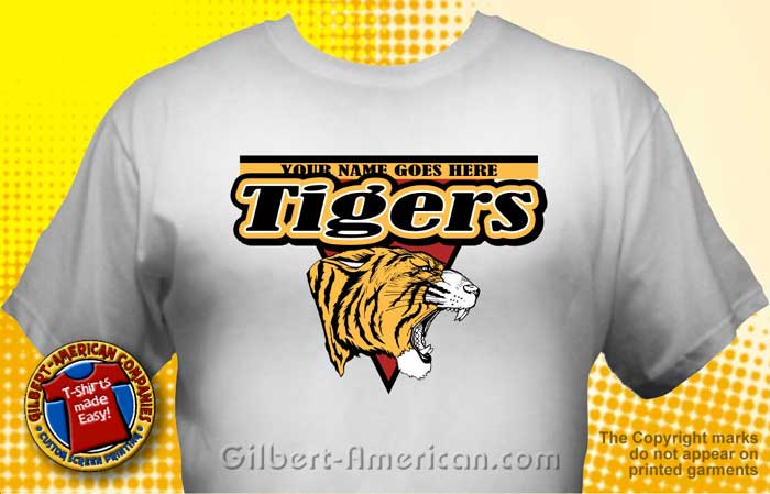 Tiger Mascot T-Shirt Design Ideas :: School Spirit, FREE Shipping.