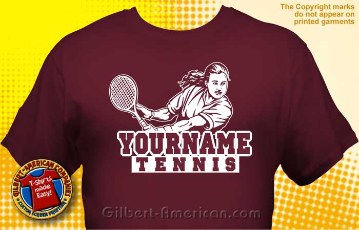 Tennis Team T-Shirt Design Ideas :: School Spirit, FREE Shipping.